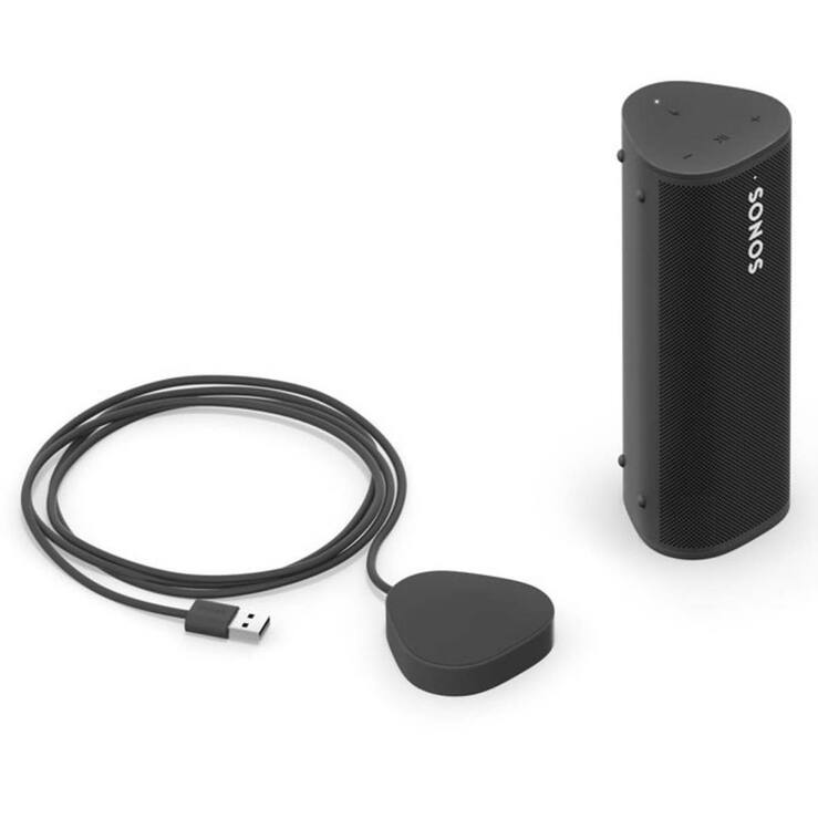 Sonos Roam Bocina Inalámbrica Inteligente Negro + Cargador inalámbrico — Imagen 1 de 4