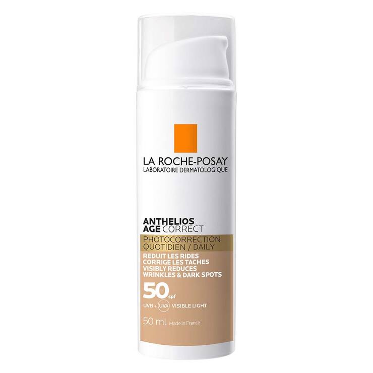 La Roche-Posay Anthelios Protector Solar Age Correct CC Cream con Color FPS 50+, 50ml  — Imagen 2 de 2