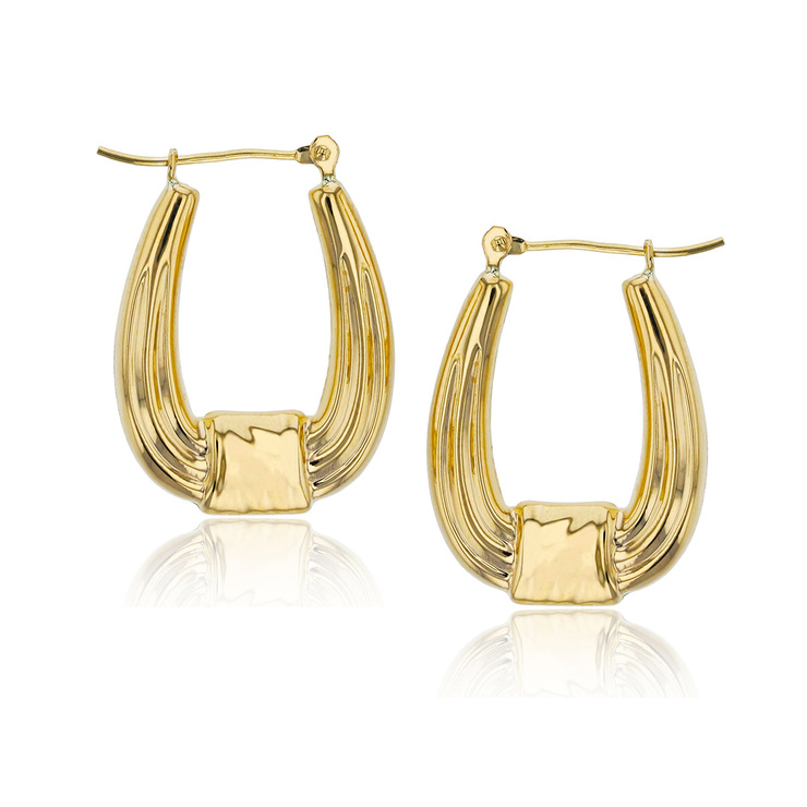 Aretes, Arracadas de Oro Amarillo de 14kt — Imagen 1 de 3