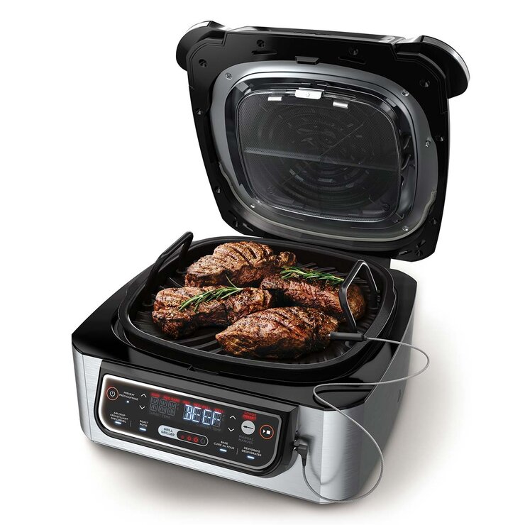 Ninja Foodi, Parrilla eléctrica para interiores 5 en 1 + Freidora de Aire, 4.5L — Imagen 2 de 3