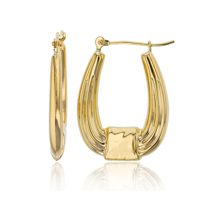 Aretes, Arracadas de Oro Amarillo de 14kt — Imagen 3 de 3