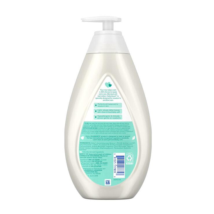  Johnson's Cottontouch Baño y Shampoo 800ml — Imagen 2 de 4