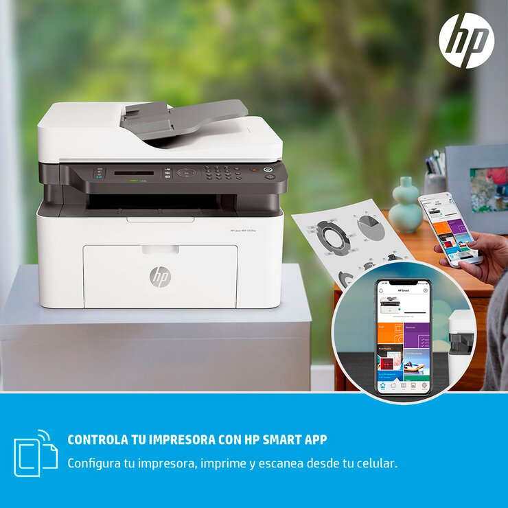 HP Impresora multifuncional  137fnw — Imagen 3 de 4