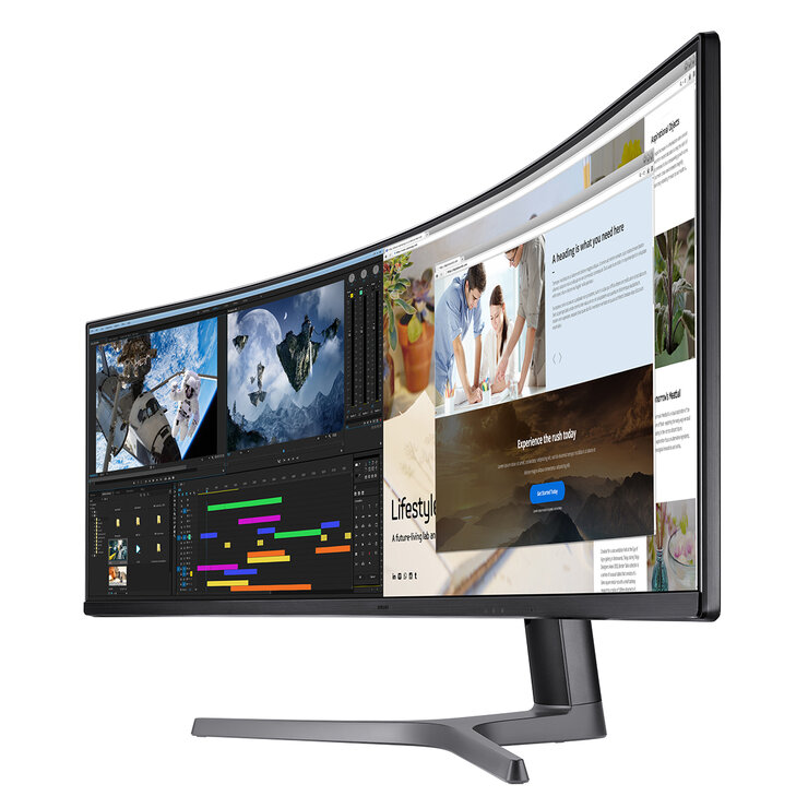 Samsung Odyssey 49" QLED Ultra Wide Curved Monitor — Imagen 2 de 4