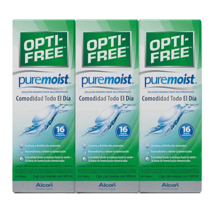Opti-Free Pure Moist 3 de 300 ml — Imagen 2 de 3