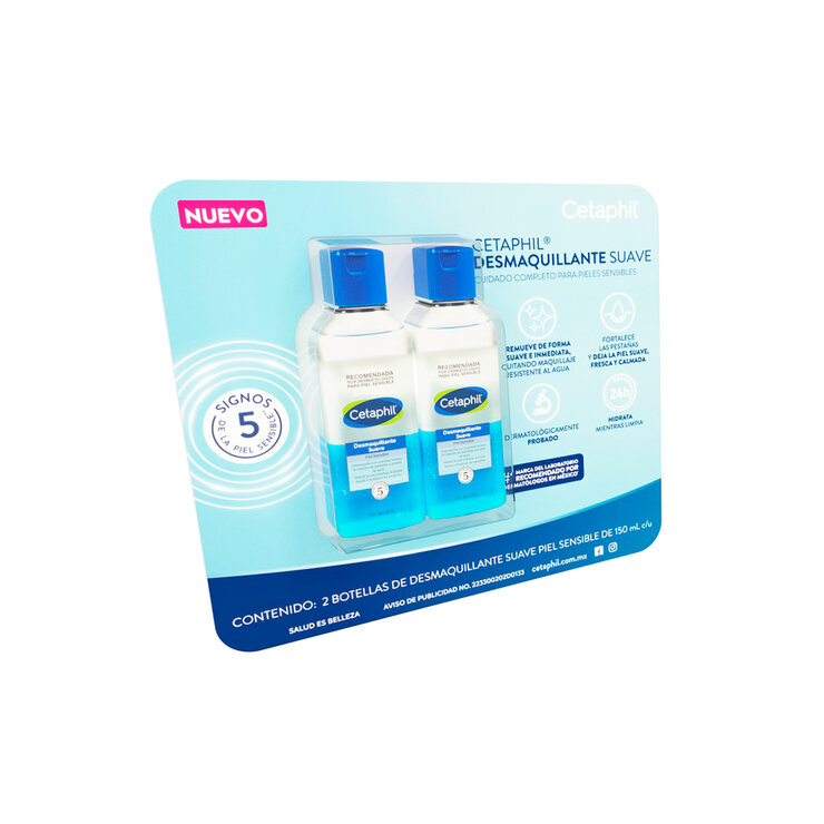 Cetaphil Desmaquillante 2 pzas de 150 ml — Imagen 2 de 3