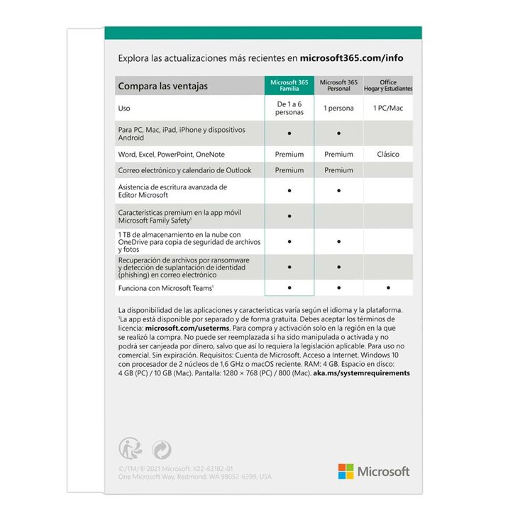 Microsoft® Office 365 Familia — Imagen 3 de 3