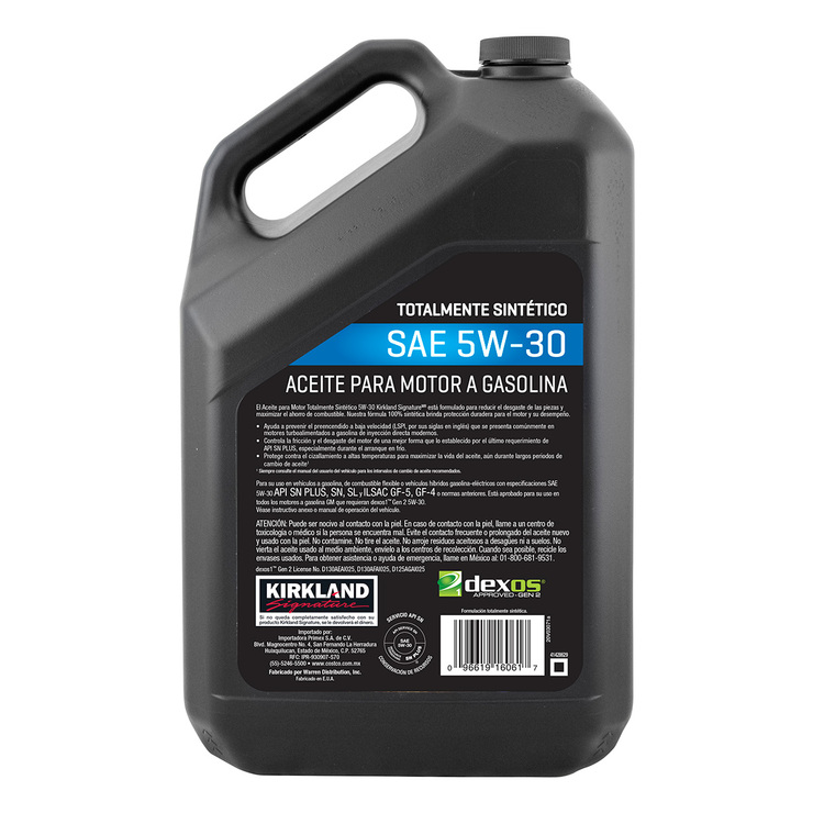 Kirkland Signature Aceite Sintético para Motor 5W30  2 Botellas de 4.73 Litros — Imagen 3 de 3