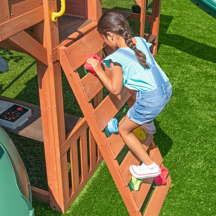 Kidkraft Juego de madera 2 en 1 Boulder Bluff — Imagen 2 de 4