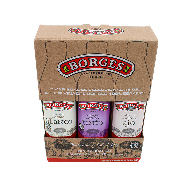  Borges Variedad de Vinagres 3 pzas de 500 ml — Imagen 2 de 4