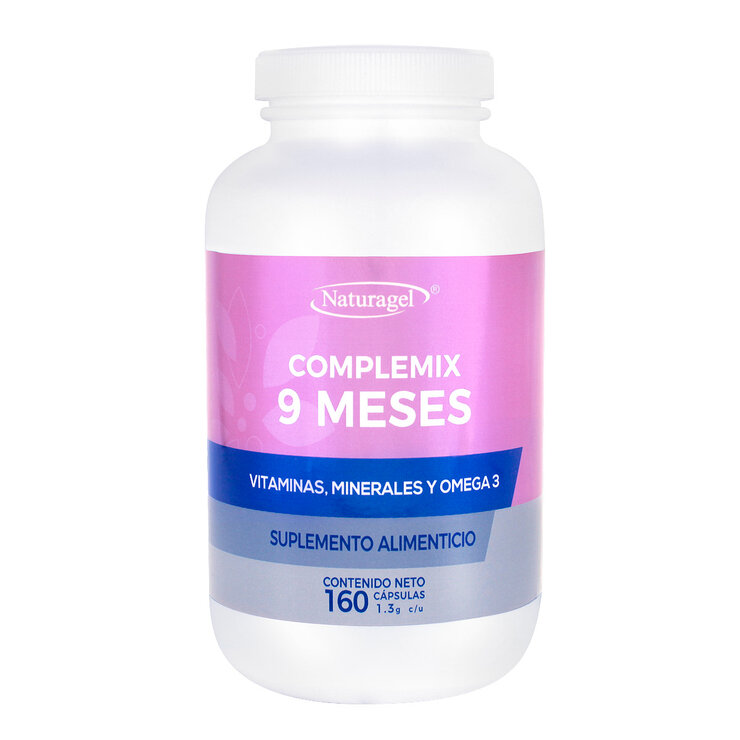 Naturagel Complemix 9 Meses con Omega 3 160 Cápsulas — Imagen 1 de 4