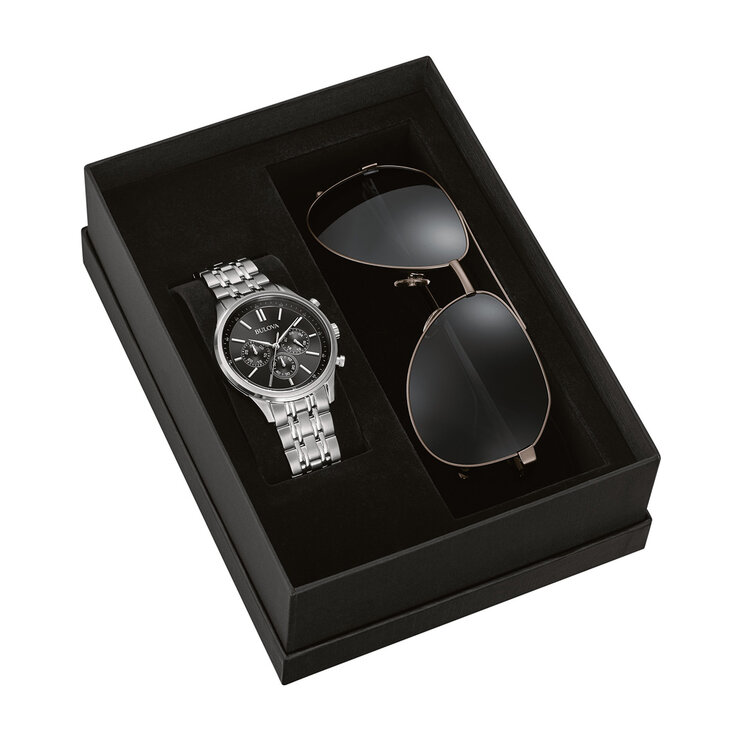 Bulova, Reloj para Caballero, Incluye Lentes de Sol — Imagen 1 de 4
