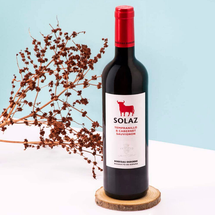 Vino Tinto Solaz Tempranillo - Cabernet Sauvignon 3/750ml — Imagen 3 de 3