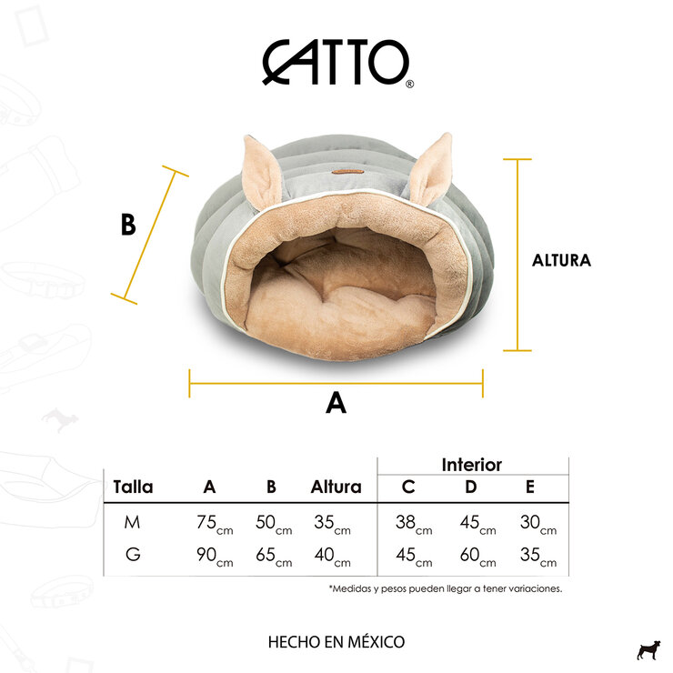 Catto Cama para Gato Estilo Cueva Rosa — Imagen 4 de 4