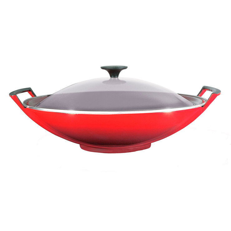 Le Creuset Wok con Tapa Cristal — Imagen 1 de 3