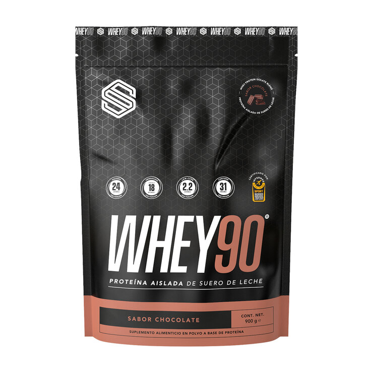 S Supplement Whey 90 Proteína sabor chocolate 900 gr — Imagen 1 de 3