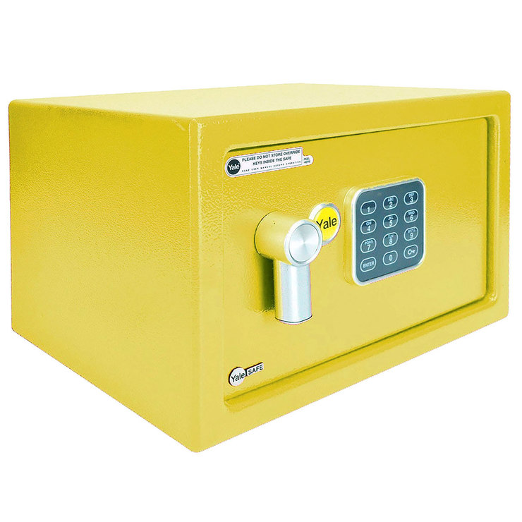 Yale, Caja Fuerte Digital de Acero Color Amarillo — Imagen 1 de 3