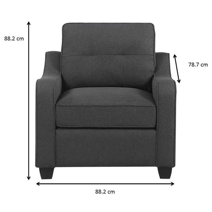 Coaster, seccional reversible y sillón, tela — Imagen 3 de 4