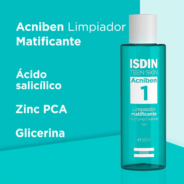 Isdin Acniben Limpiador Matificante para piel grasa el 200 Ml — Imagen 4 de 4