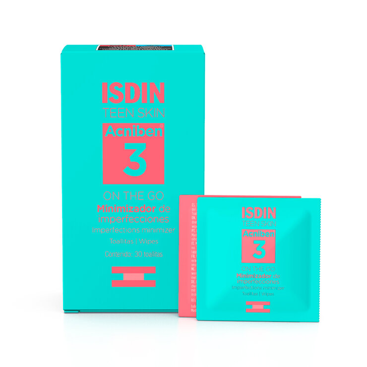 Isdin Acniben Minimizador de Imperfecciones piel grasa toallitas 30U — Imagen 1 de 4