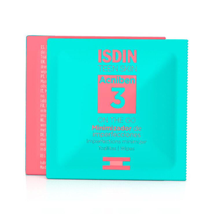 Isdin Acniben Minimizador de Imperfecciones piel grasa toallitas 30U — Imagen 3 de 4