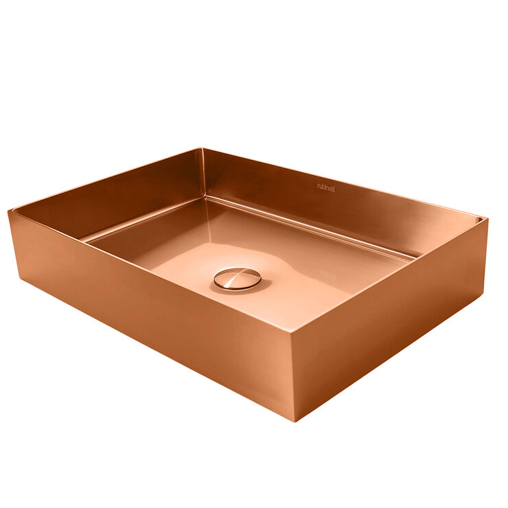 Rubinett, Ovalin de Baño Rectangular - Cobre — Imagen 2 de 4
