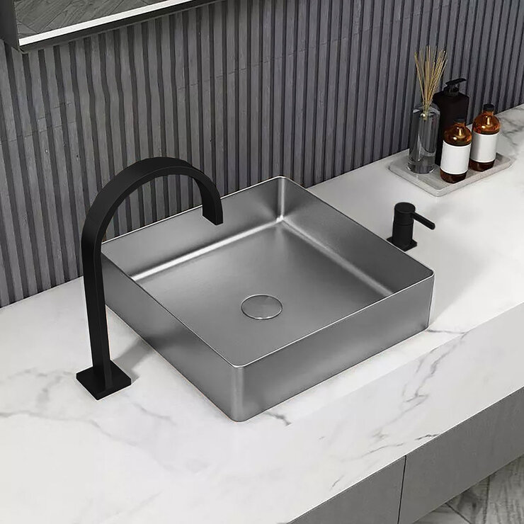 Rubinett, Ovalin de Baño Cuadrado - Satinado — Imagen 1 de 4