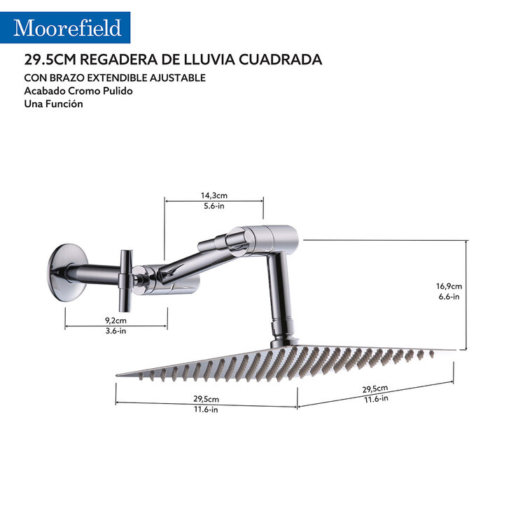 Moorefield, Regadera tipo Lluvia Vento — Imagen 4 de 4