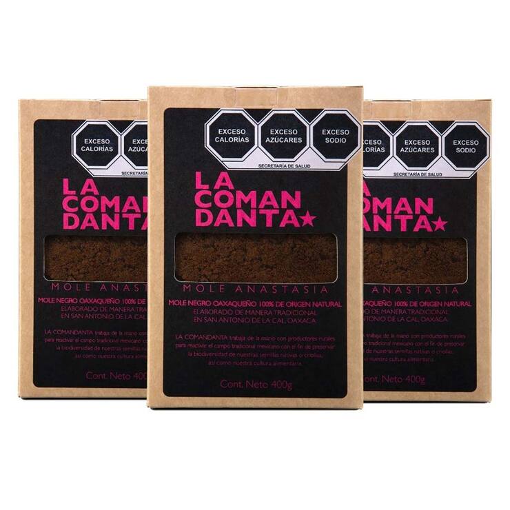 La Comandanta Mole Negro Oaxaqueño Anastasia 3 pzas de 400g — Imagen 1 de 2