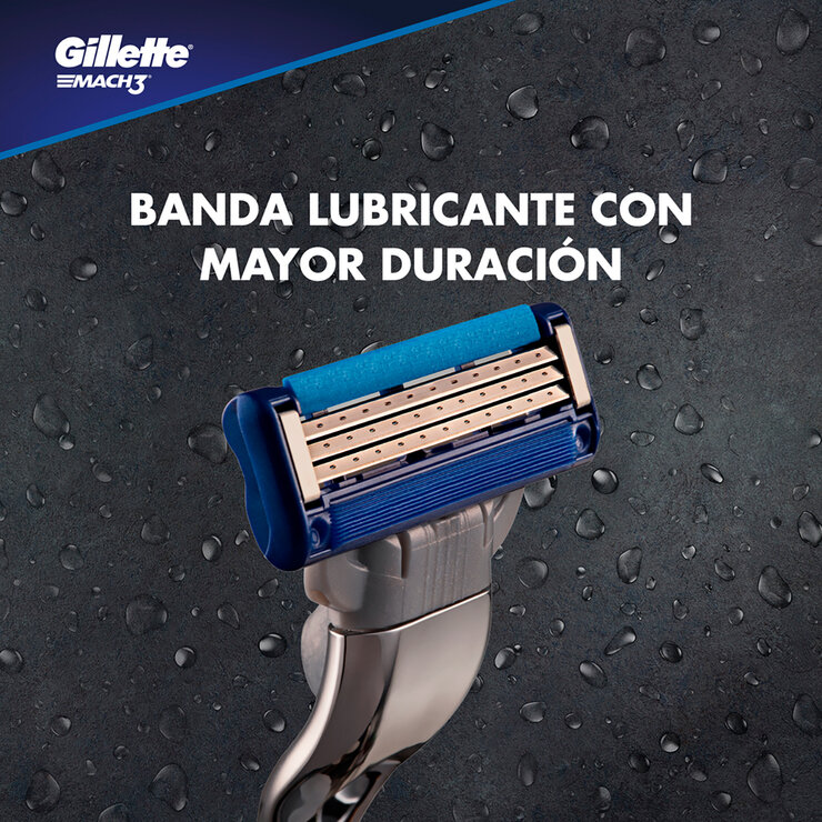Gillette  Mach3 Turbo  Cartuchos para Afeitar 20 pzas — Imagen 2 de 4