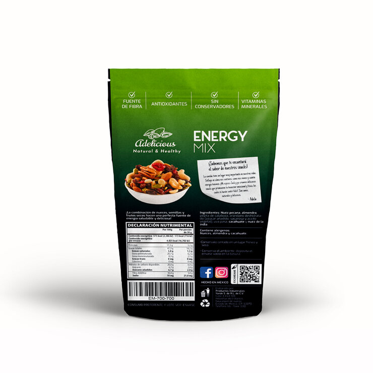Adelicious Energy Mix Mezcla de Nueces 700 g — Imagen 4 de 4