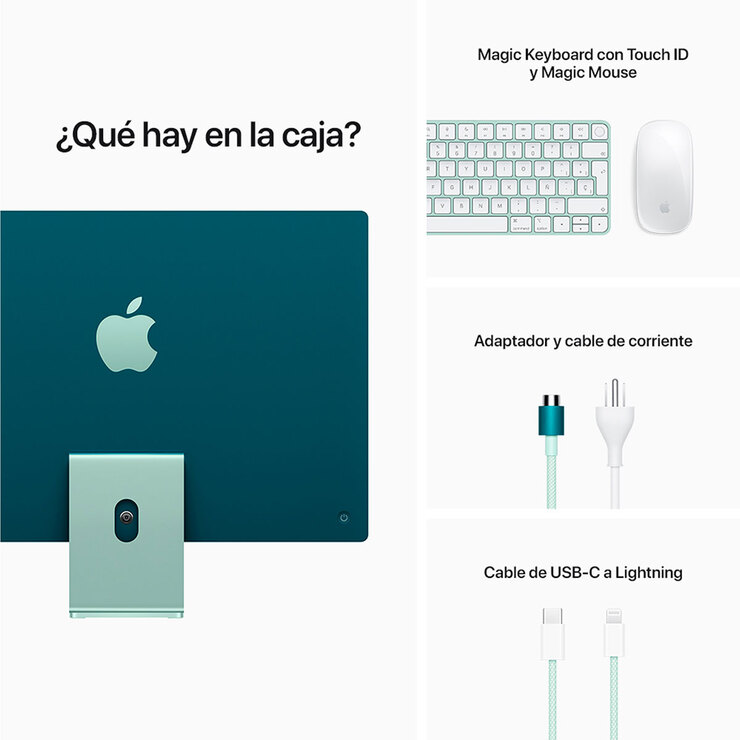 Apple iMac 24" Chip M1 512GB Retina 4.5K Verde — Imagen 4 de 4