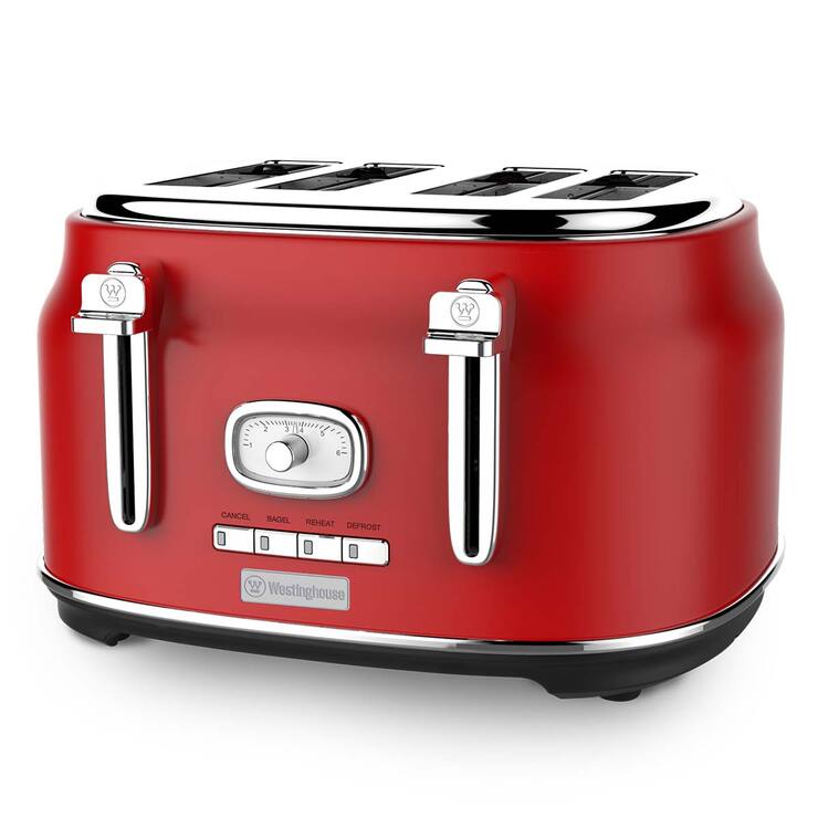 Westinghouse, Tostadora de Pan, Estilo Retro para 4 Rebanadas, Varios Colores — Imagen 1 de 3