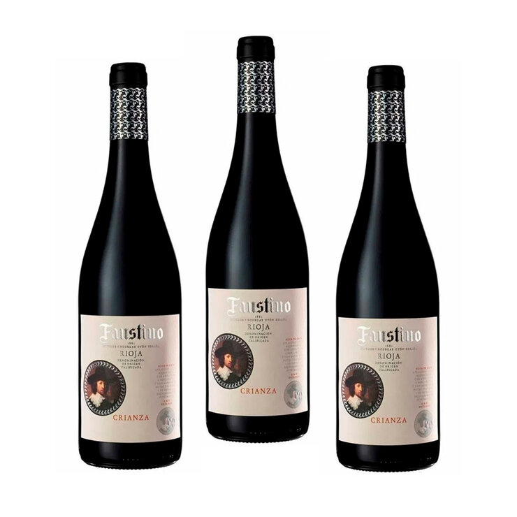 Vino Tinto Faustino Crianza 3/750ml — Imagen 1 de 3