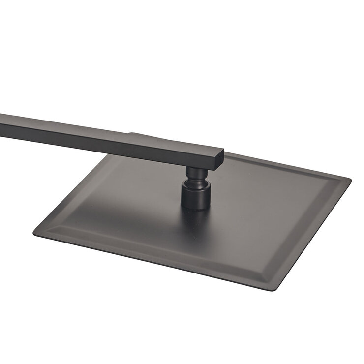 Rubinett, Regadera Cuadrada tipo Lluvia - Negro Mate — Imagen 2 de 4