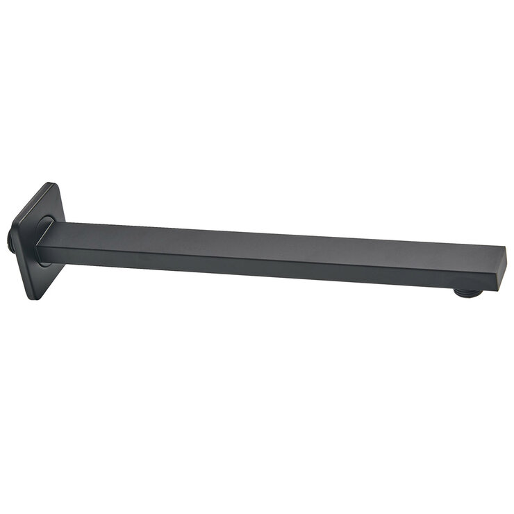 Rubinett, Regadera Cuadrada tipo Lluvia - Negro Mate — Imagen 3 de 4