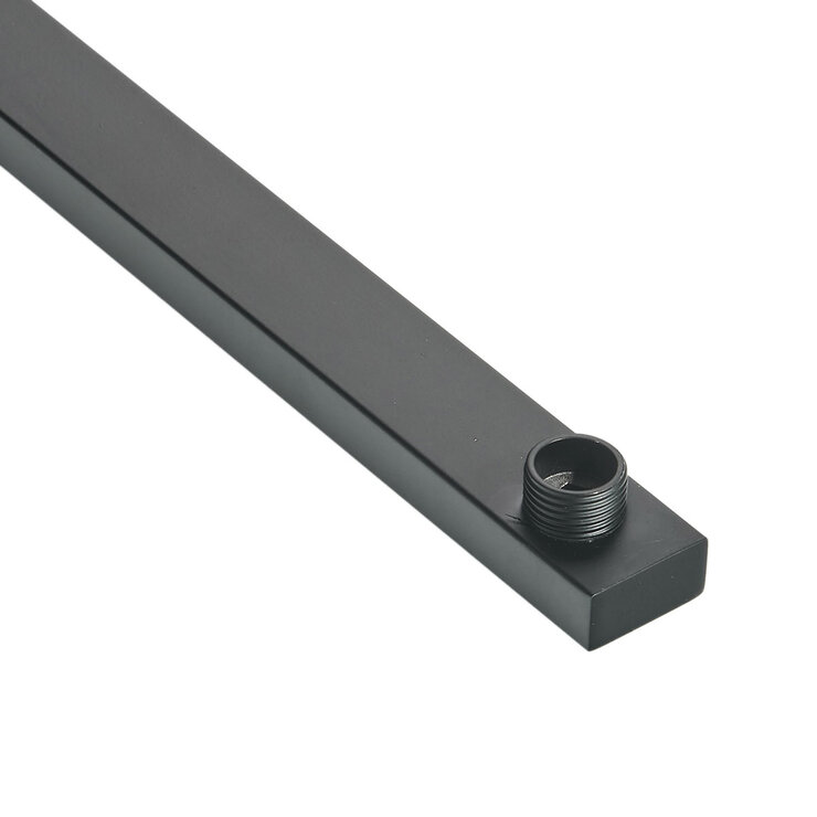 Rubinett, Regadera Cuadrada tipo Lluvia - Negro Mate — Imagen 4 de 4