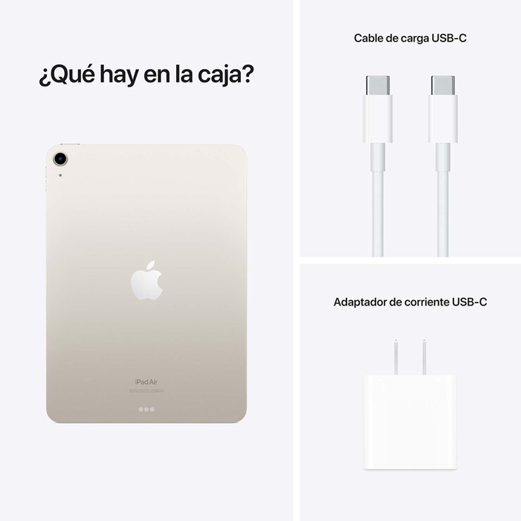 Apple iPad Air 10.9" Wi-Fi 256GB Blanco estrella — Imagen 2 de 4