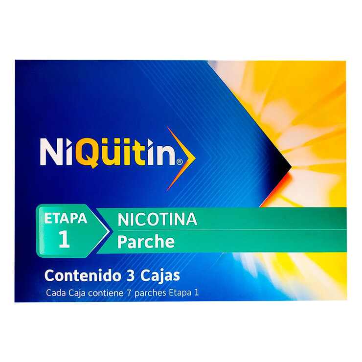 Niqüitin Etapa 1 Nicotina Parche 3 cajas — Imagen 2 de 2