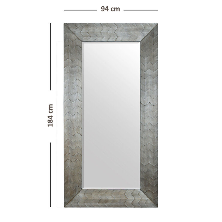 Luvi Home Espejo de Pie Passaggi Plata — Imagen 3 de 4