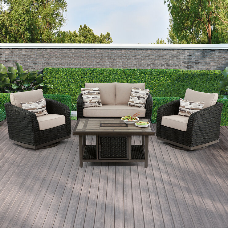 Agio, Cameron Sala para Jardín de 4 Piezas — Imagen 1 de 4
