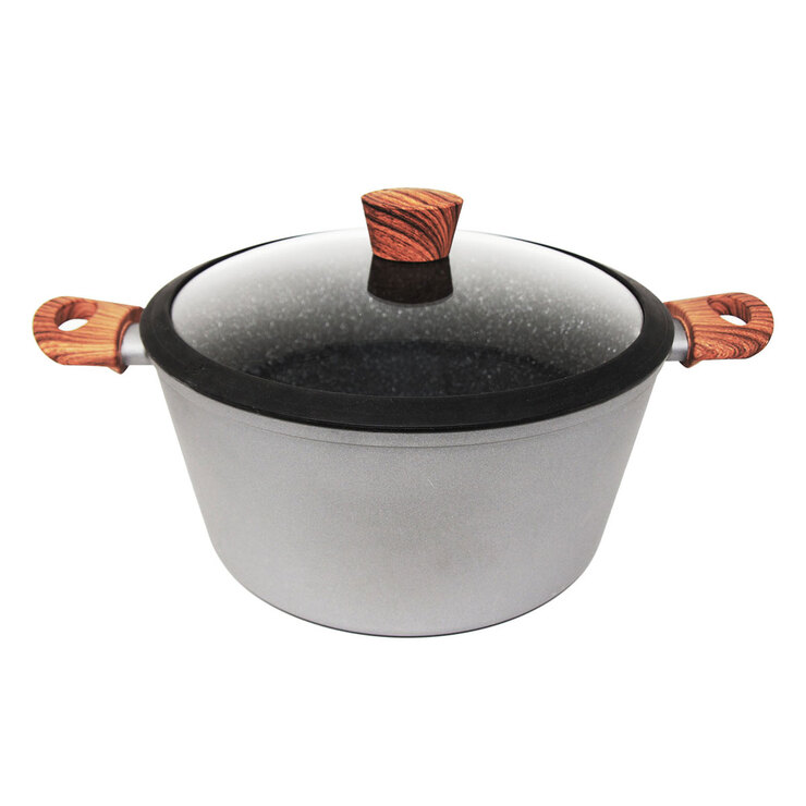 Westinghouse, Cacerola de 28cm, Gris con Madera — Imagen 1 de 3