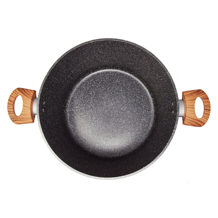 Westinghouse, Cacerola de 28cm, Gris con Madera — Imagen 2 de 3
