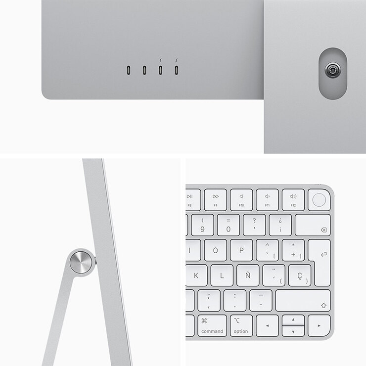  Apple iMac 24" Chip M1 256GB Retina 4.5K Plata — Imagen 3 de 4