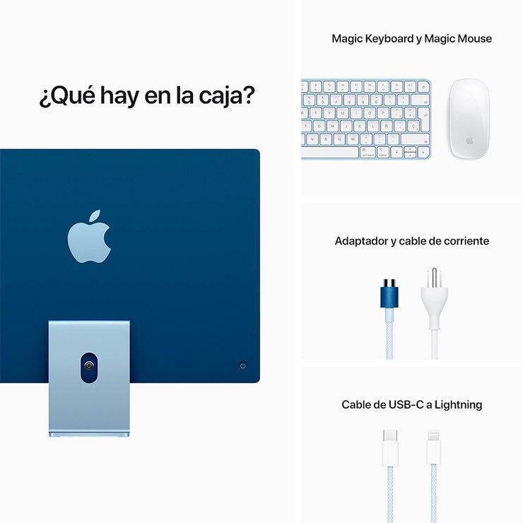 Apple iMac 24" Chip M1 256GB Retina 4.5K Azul — Imagen 4 de 4