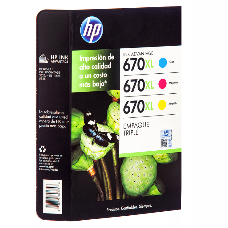 HP670 XL Cartucho de Tinta 3 Colores — Imagen 2 de 2