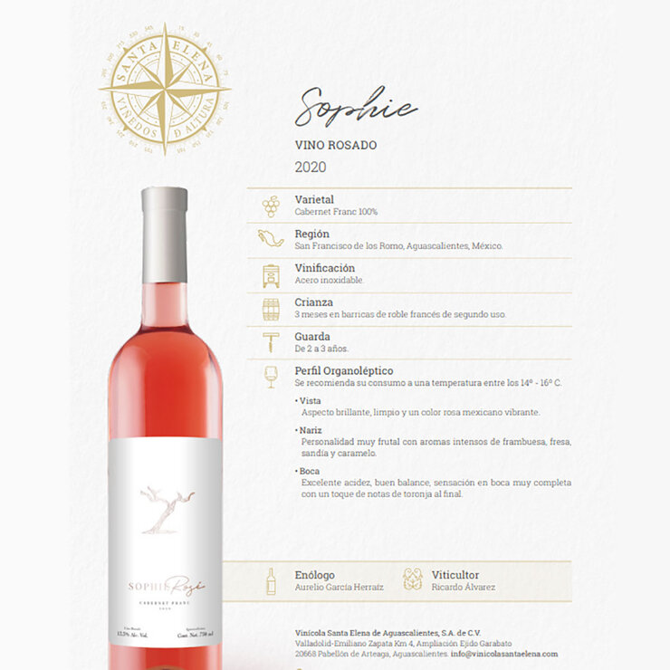 Vino Rosado Sophie 750ml — Imagen 3 de 3