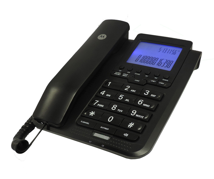 Motorola Teléfono Alámbrico Dos Líneas — Imagen 2 de 2