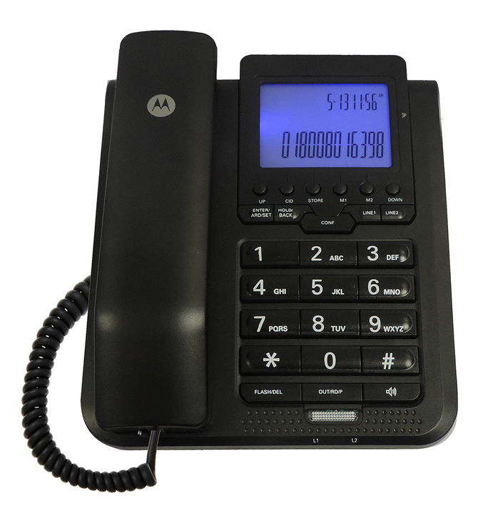 Motorola Teléfono Alámbrico Dos Líneas — Imagen 1 de 2