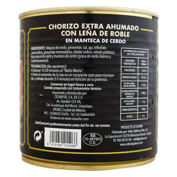 El Gaitero Chorizo Extra Ahumado 750 g — Imagen 3 de 3